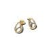 Pandora Organically Shaped Stone-Set Oval Stud Ohrringe 264659C01