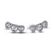 Pandora Halo Heart Trilogy Stud Ohrringe 294411C01