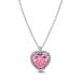 Pandora Pink Halo Heart Collier Halskette 394414C01-45