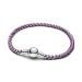 Pandora Purple Cord Box Chain Armband 593816C03