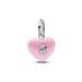 Pandora Pink Ceramic Heart Padlock Dangle Charm hela 794424C01