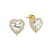 Gold Ohrringe, Herz JE55620-ALL WHI CZ