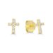 Goldene Kreuz-Ohrringe K-E54796Z