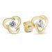 Gold Ohrringe, Blume K-E92015Z