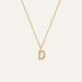 Mockberg Petite Stone Letter, D halsband MB0074