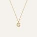 Mockberg Petite Stone Letter, G halsband MB0077