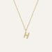 Mockberg Petite Stone Letter, H Halskette MB0078
