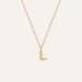 Mockberg Petite Stone Letter, L Halskette MB0082