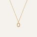 Mockberg Petite Stone Letter, O Halskette MB0085