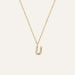 Mockberg Petite Stone Letter, U halsband MB0091