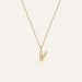 Mockberg Petite Stone Letter, V Halskette MB0092
