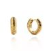 Mockberg Ribbed Hoops Ohrringe MO228