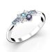 Festive Nelly Blue timanttisormus 609-019B-VK