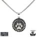 Northern Viking Jewelry Wolf Paw Rune Halskette (50cm) NVJRS064
