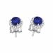 Brilliant Star Diamanten Ohrringe / Saphir SE74862N