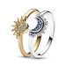 Pandora Celestial Sparkling Sun and Moon sormussetti 