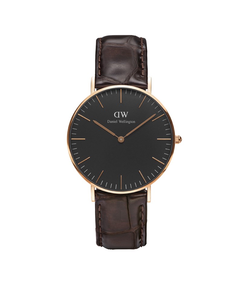 Daniel Wellington Classic Black York Rose 36mm -rannekello DW00100140