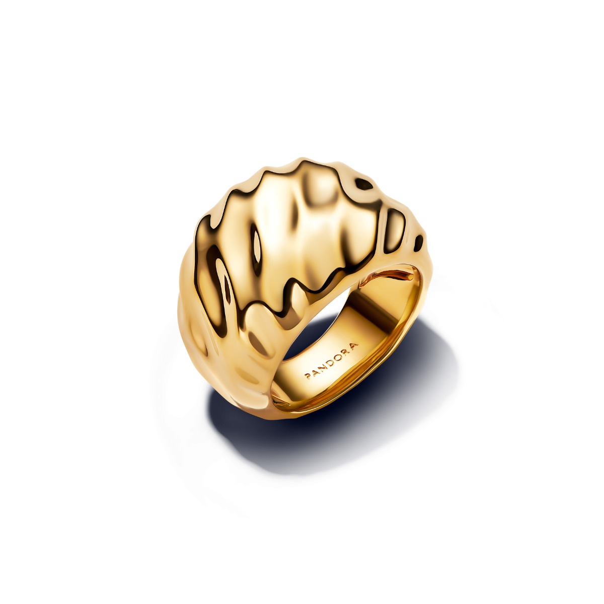 Pandora Non-stackable Rippled Statement sormus 163884C00