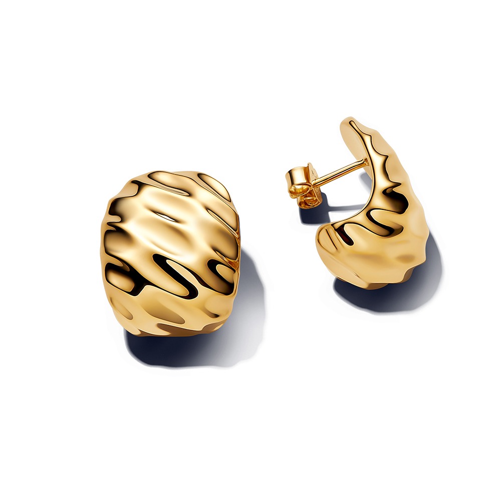 Pandora Rippled Wide Hoop korvakorut 263879C00
