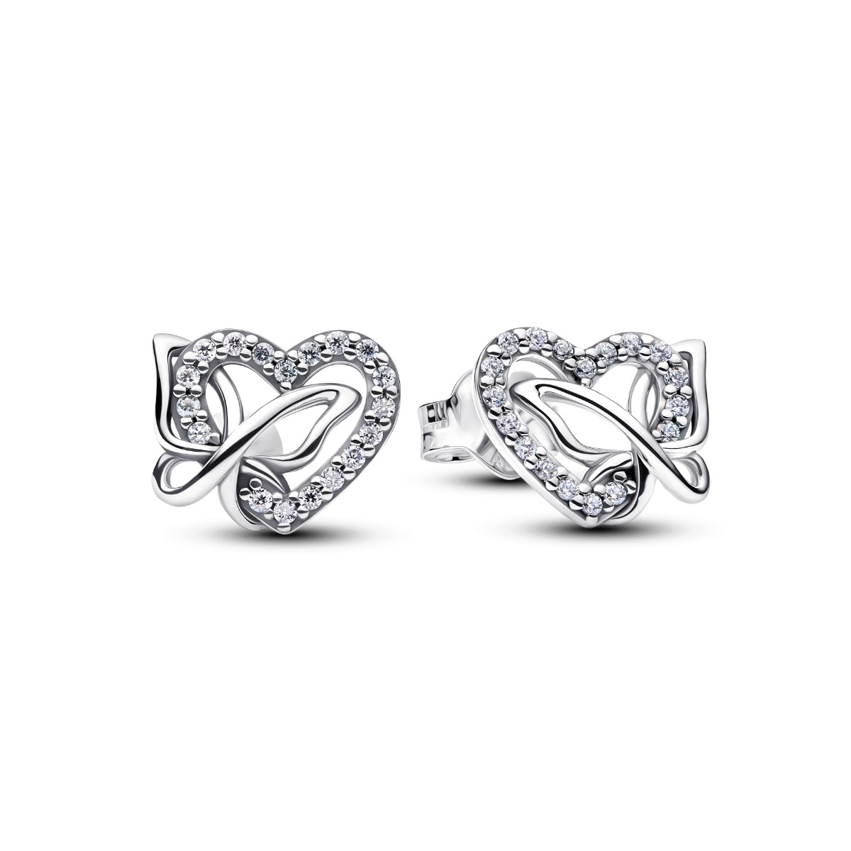Pandora Entwined Heart & Butterfly Stud korvakorut 294476C01