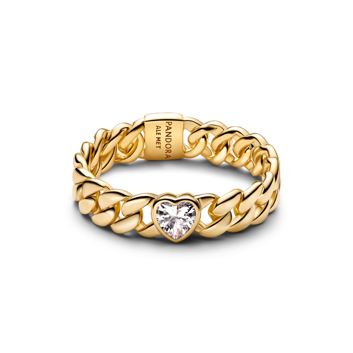 Pandora Heart Cuban Chain sormus 164386C01