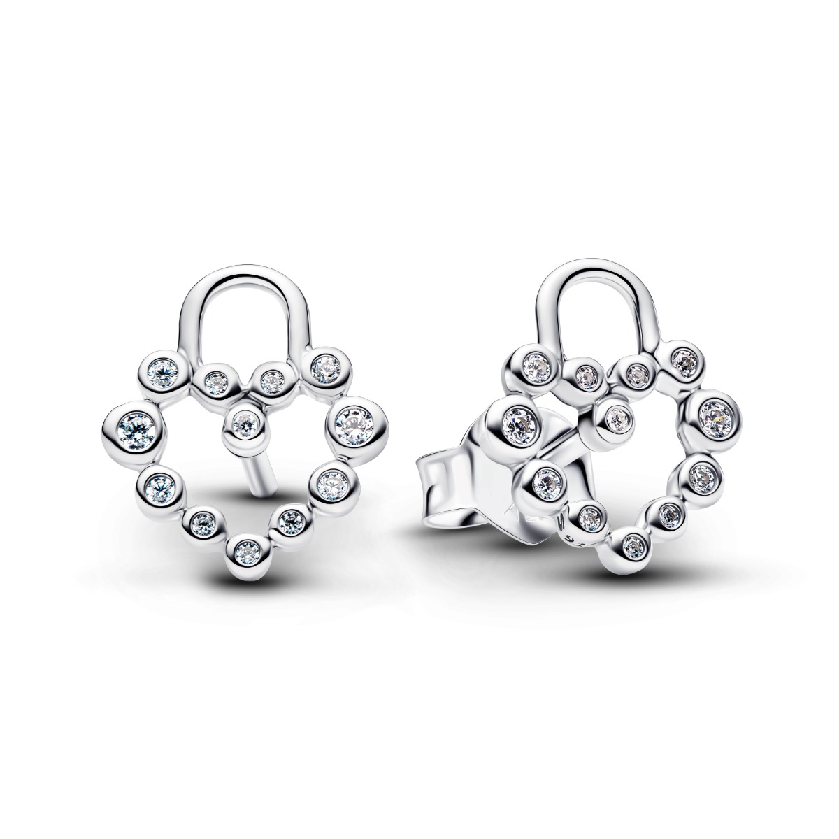 Pandora Sparkling Heart Padlock Stud korvakorut 294419C01