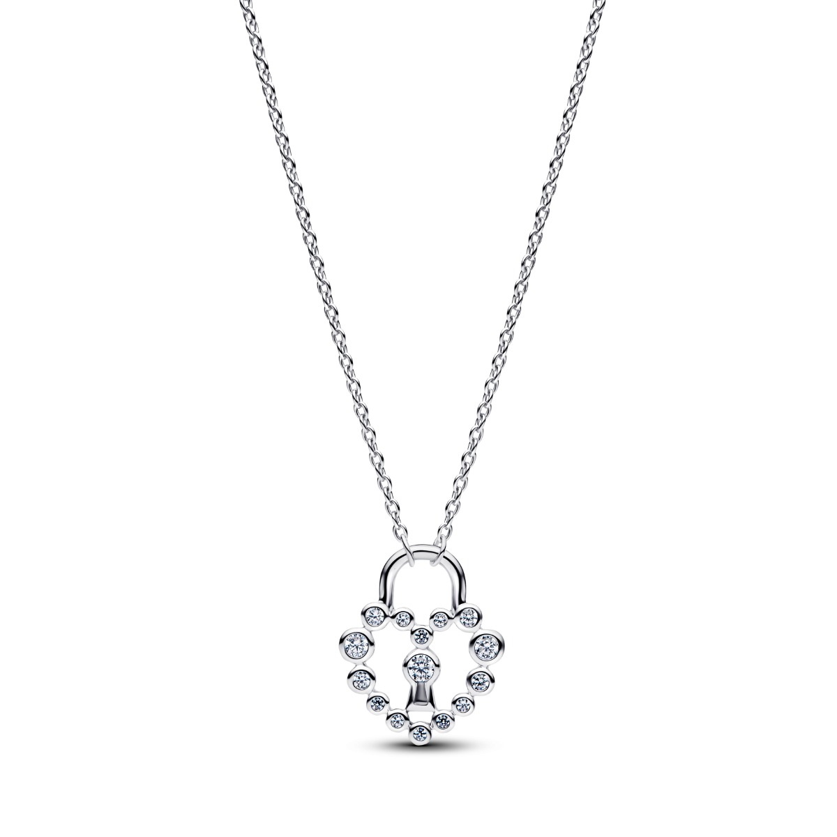 Pandora Sparkling Heart Padlock Pendant kaulakoru 394416C01-50