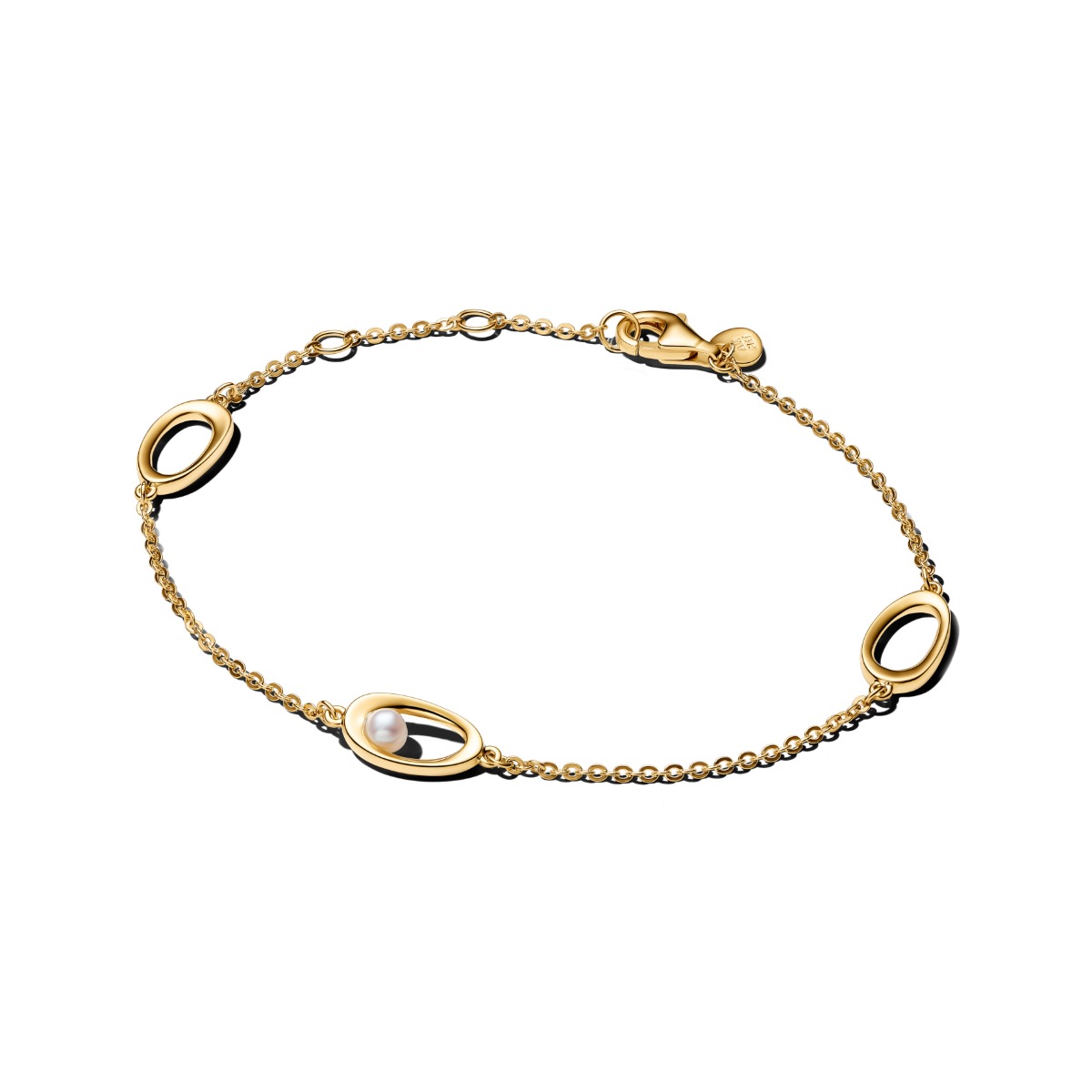 Pandora Organically Shaped Oval & Treated Freshwater Cultured Pearl rannekoru 564677C01