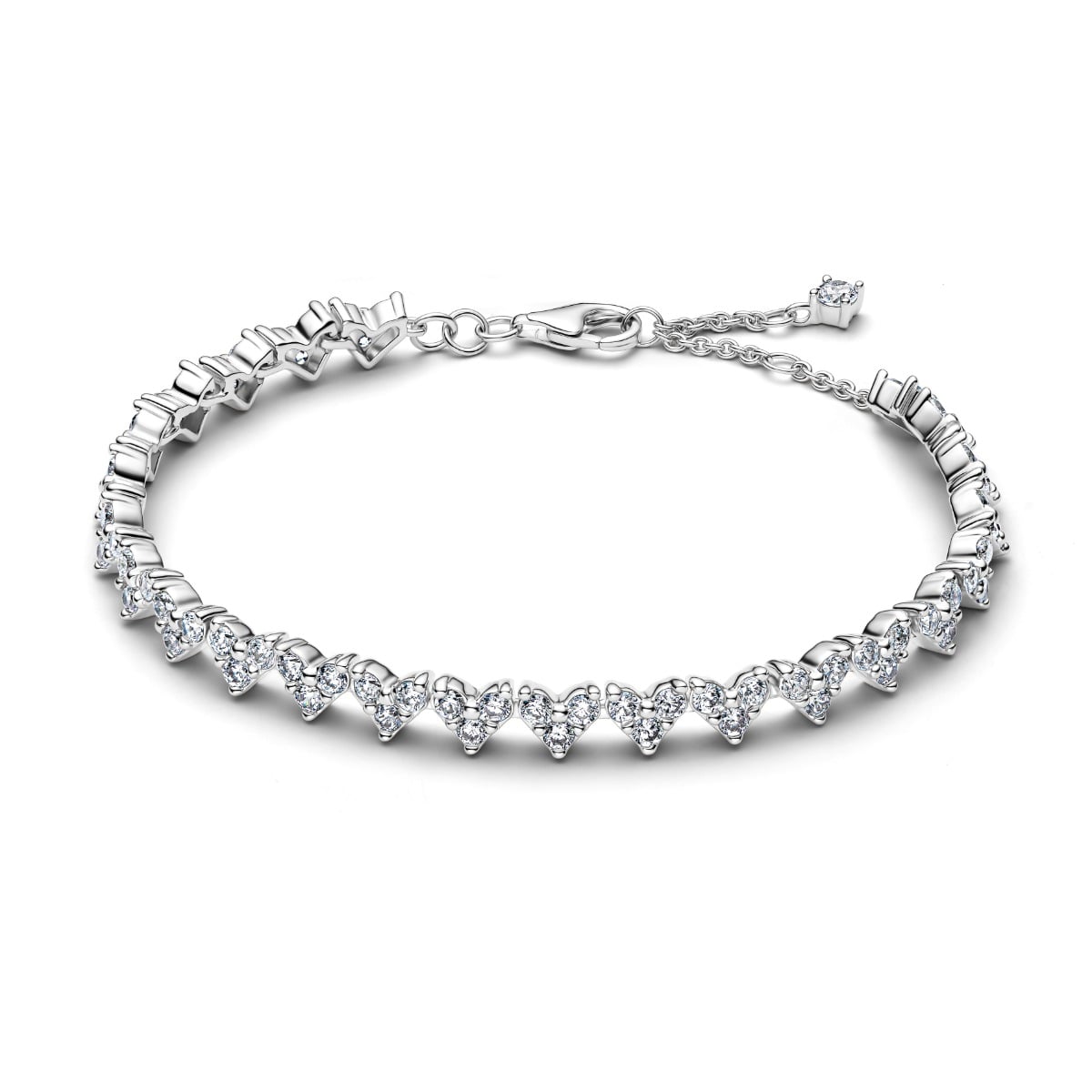 Pandora Triple Stone Heart rannekoru 594390C01