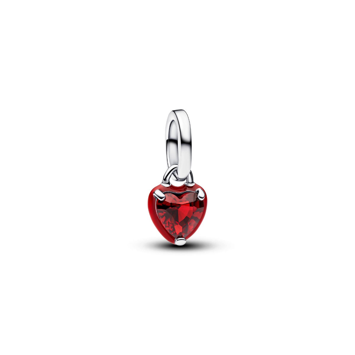 Pandora Red Chakra Heart Mini Dangle Charm hela 793042C05