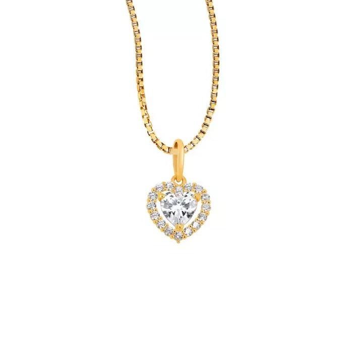 Kultainen sydänriipus JP89325-CZ