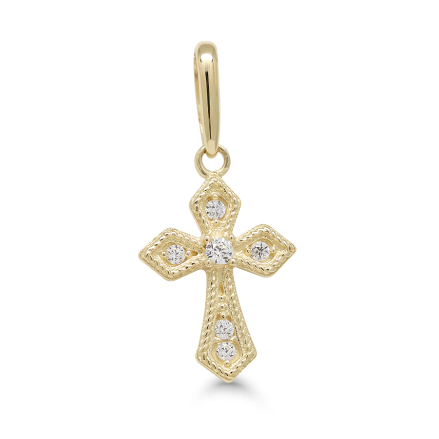 Kultainen ristiriipus zirkonit K-P68888Z