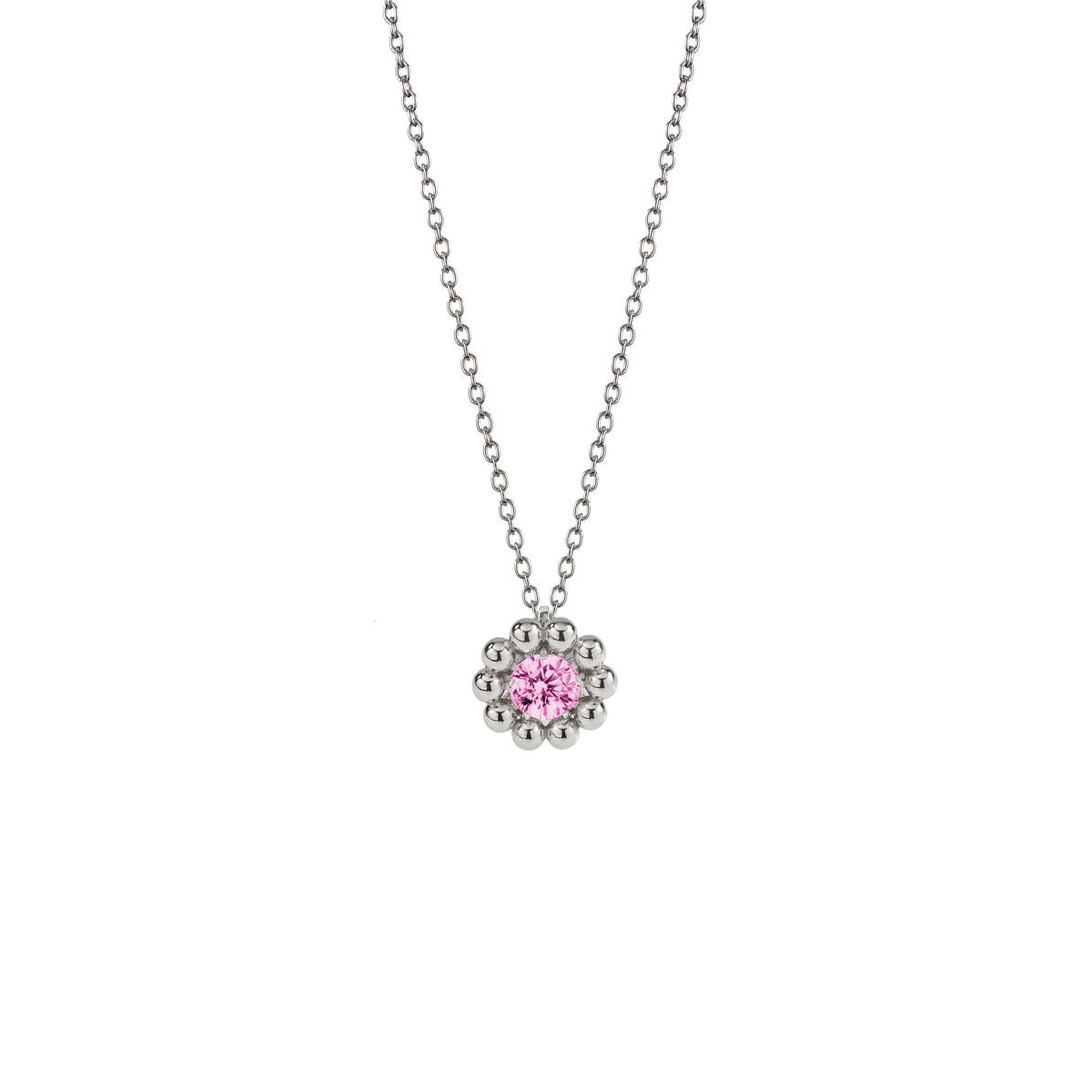 Lumoava Daisy kaulakoru, vaaleanpunainen L56228150000