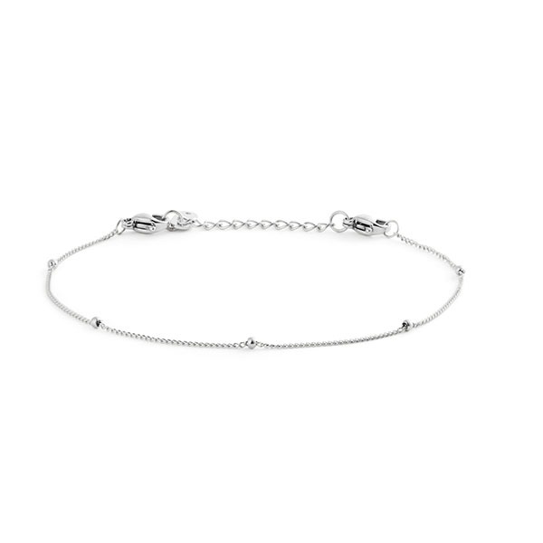 Mockberg Beaded Chain Steel rannekoru