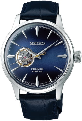 Seiko Elite Presage Automatic Cocktail Blue Moon Open Heart SSA405J1