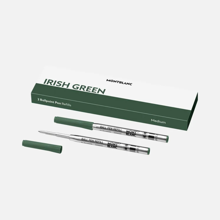 Montblanc Ballpoint täyte, Medium Irish Green / 2kpl MB128217