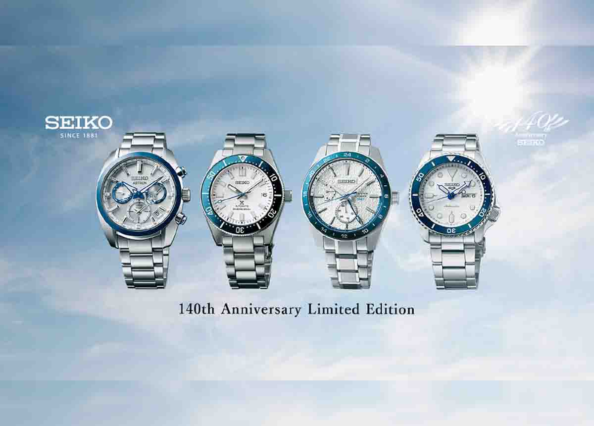 Seiko 140th Anniversary Limited Edition - Sinivalkoiset erikoismallit esittelyssä