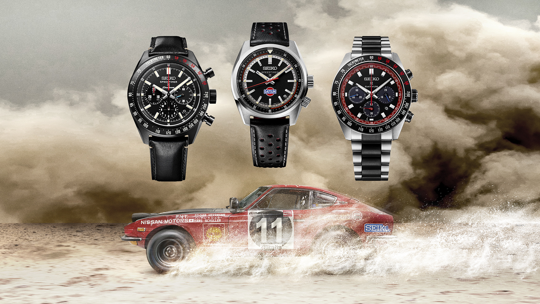 Seiko x Datsun: Kolme uutta Prospex Speedtimer -kelloa kunnianosoituksena legendaariselle 240Z:lle