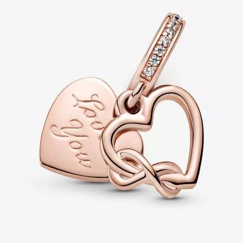 Pandora Rose Love You Infinity Heart Charme 789369C01-1
