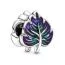 Pandora Purple and Green Leaf hela 799542C01-1