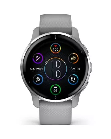 Garmin Venu 2 Plus Powder Grey Silvertone 010-02496-10