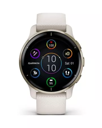 Garmin Venu 2 Plus Ivory Cream Goldtone 010-02496-12