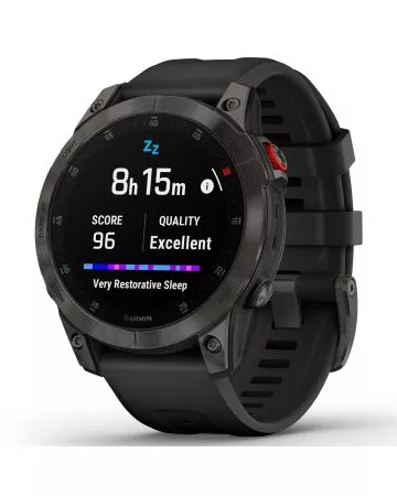 Garmin EPIX 2,Black,Sapphire,Carbone Gray DLC Ti w/Silicone Band 010-02582-11-10