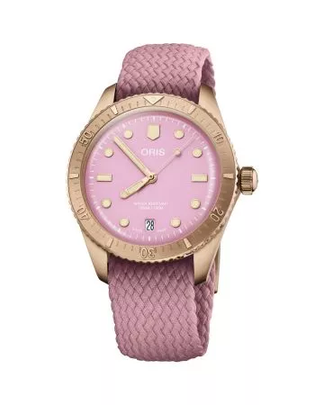 Oris Divers Sixty-Five Cotton Candy, vaaleanpunainen 01 733 7771 3158-07 3 19 04BR-4