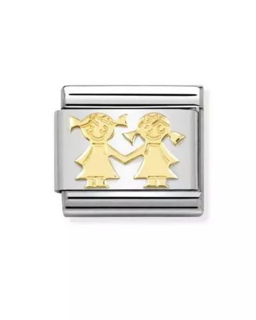 Nomination Classic Gold Sisters 030162/67