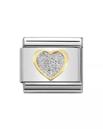 Nomination Classic Glitter Sydän 030220/02