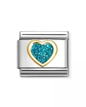 Nomination Classic Vaaleansininen sydän 030220/08