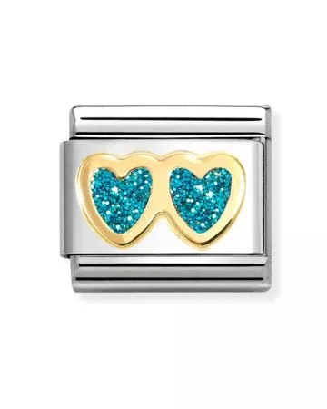 Nomination Classic Vaaleansininen tuplasydän 030220/12