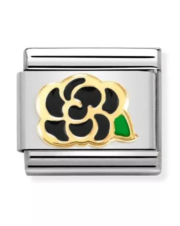 Nomination Classic Black Camellia 030272/78