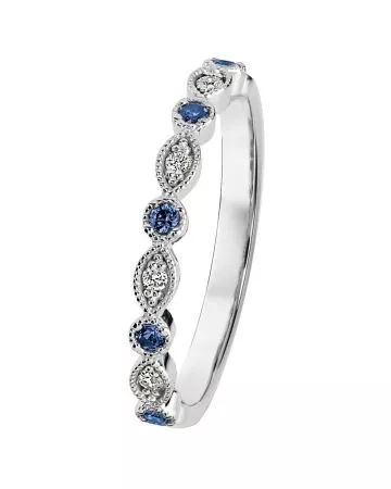 Kohinoor Clara timanttisormus / safiiri 033-269V-04